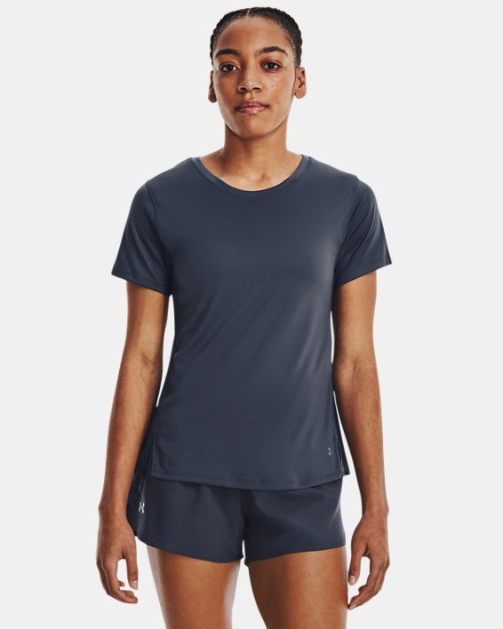 Women's UA Iso-Chill Up The Pace Short Sleeve, Gray, pdpMainDesktop image number 0